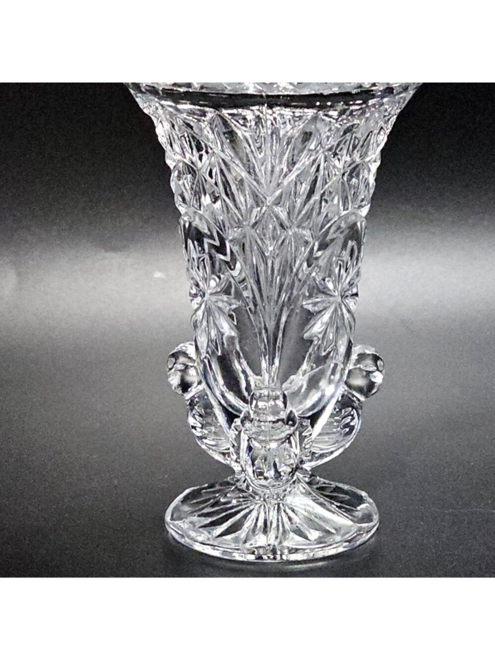Hofbauer Byrds Crystal Bud Vase 4" German cut glass decor vintage 1990 wedding - Picture 7 of 7